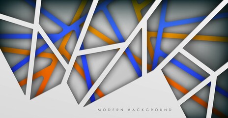 abstract white gray orange and blue gradient line combination texture background. eps10 vector