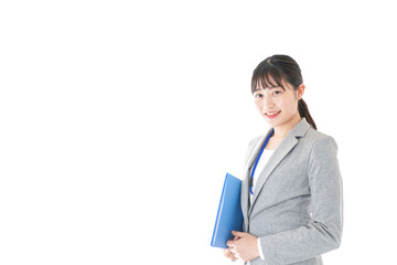 Businesswoman with documents