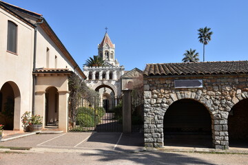 France, côte d'azur, Cannes, l(Abbaye de Lérins et son monastère situés sur l'île Saint...