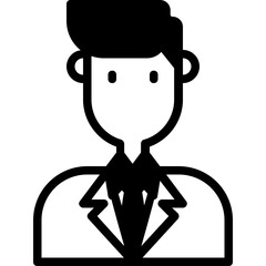 businessman glyph icon