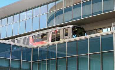 People mover elevated monorail Tampa Airport