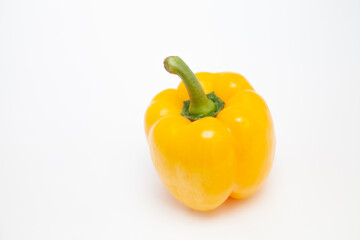 
Yellow sweet bell pepper isolated on white background
