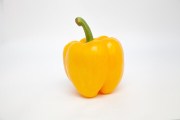 
Yellow sweet bell pepper isolated on white background

