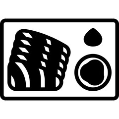 sashimi glyph icon