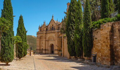 Fototapeta na wymiar Colegiata de Santa Maria church in Antequera Spain