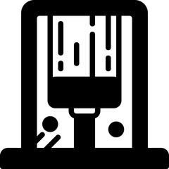 wash window brush glyph icon