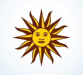 Symbol of Uruguay. Vector drawing icon