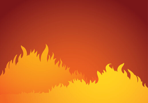 Bright fire background. Vector drawing pattern