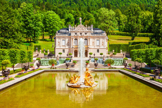 Schloss Linderhof Palace In Bavaria, Germany