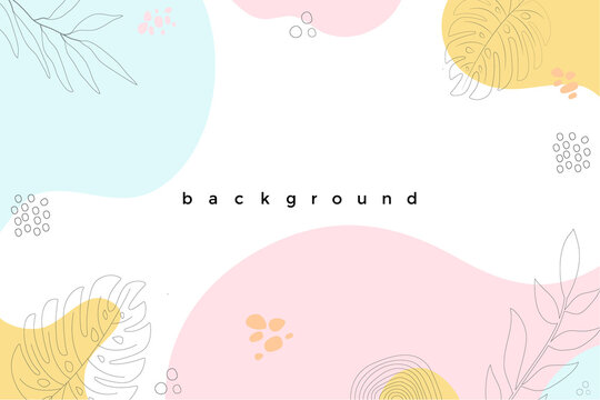 Pastel Nature Memphis abstract background. fluid abstract background.