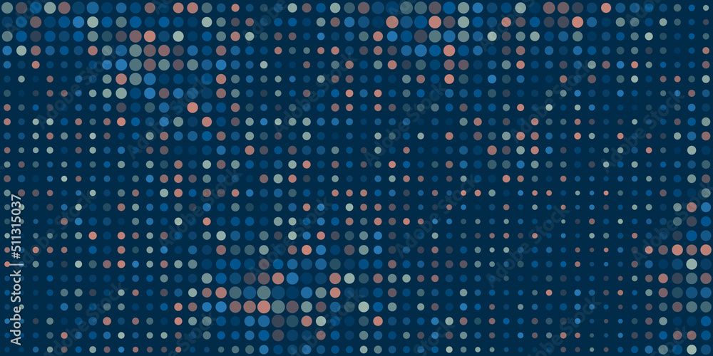 Aufkleber abstract colorful spotted pixels pattern with spots of various sizes - geometric mosaic texture, gen