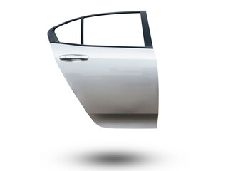 New modern Back car door on white background with clipping path