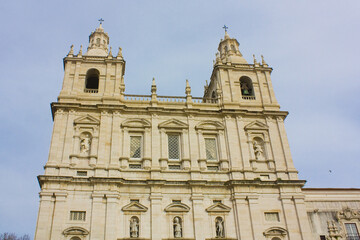 Fototapeta na wymiar Church of Sao Vicente of Fora in Lisbon, Portugal 