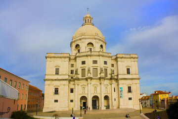 Fototapeta na wymiar Santa Engracia Church or the National Pantheon in Lisbon