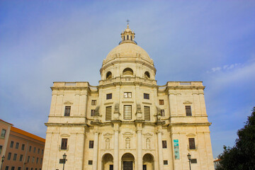 Fototapeta na wymiar Santa Engracia Church or the National Pantheon in Lisbon