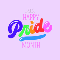 Obraz premium Happy Pride Month