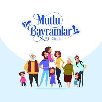 Mutlu Bayramlar . Translation : Happy Holiday