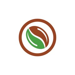 coffee bean icon vector