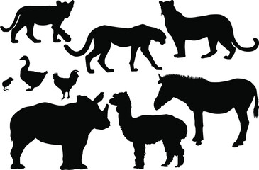 Various Beautiful Animal Silhouette Designs