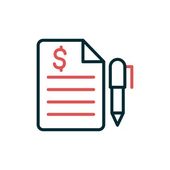 financial contract Icon