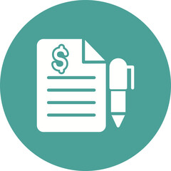 financial contract Icon