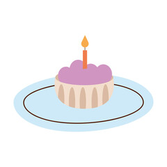 sweet cupcake in dish