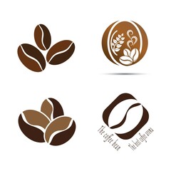 coffee bean icon vector