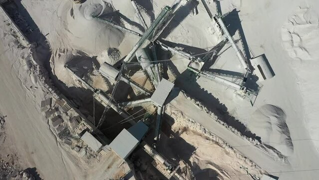 Limestone mine , aerial footage for limestone mine around Antalya Turkey