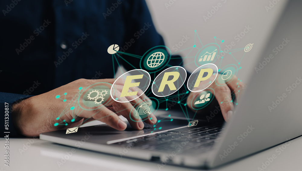 Poster an it manager examines the erp (enterprise resource planning) architecture: erp, enterprise resource