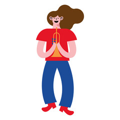 woman playing trumpet