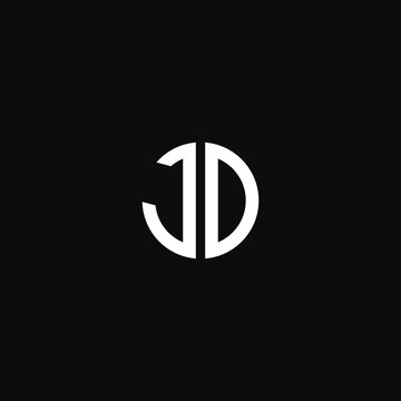 letter jd logo vector design