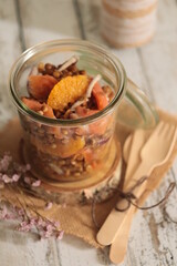 salade de lentilles à la truite fumée et à l'orange
