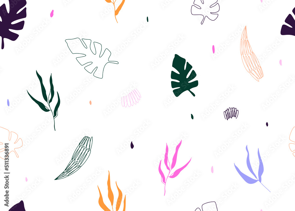 Aufkleber seamless abstract pattern with decorative elements in memphis style. vector illustration for printin
