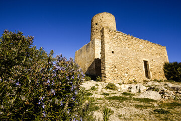 Fototapeta premium Castillo de Capdepera (s.XII-XIV).Capdepera.Comarca de Llevant. Mallorca. Baleares.España.
