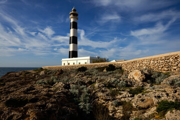 Fototapeta premium Faro de Cap d' Artrutx. Ciutadella.Menorca.Baleares.España.