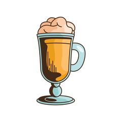 golden beer in cup