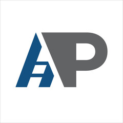 Obraz premium Creative Abstract Initial Letter A And P Logo Company. Initial Letter A And P Logo Design Template Vector Illustration
