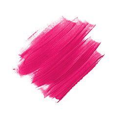 Pink lipstick brush stroke paint background. Art design for headline, logo and sale banner. 