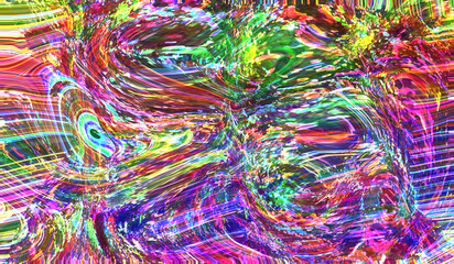 Dance party Disco lights.  Tinsel laser show.  Retro. Background. Abstract