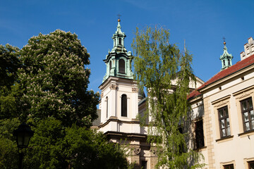 Church of St. Anne Kraków (Kościół św. Anny w Krakowie). Roman Catholic church in Old Town...