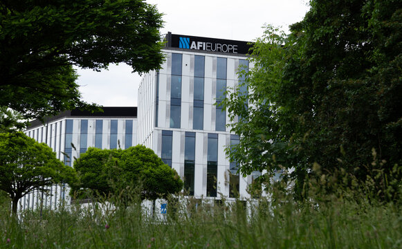 AFI V. Offices Kraków business center at 29 Listopada avenue. Office building, headquarters of AFI Europe Poland on May 29, 2022 in Krakow, Poland.