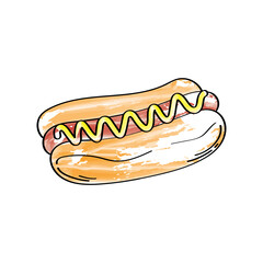 delicious hot dog
