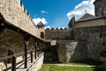 Fototapeta premium Stara Lubovna Castle in Slovakia. Exterior of open air museum, Slovak Republik