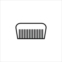 comb icon vector design logo element. comb of beauty, hair stylist, fashion, salon women in comb illustration.