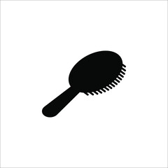 comb icon vector design logo element. comb of beauty, hair stylist, fashion, salon women in comb illustration.