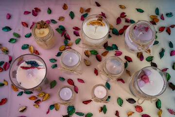 candle handmade made with love