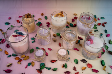 candle handmade made with love