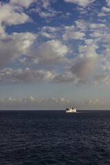 ship in the sea