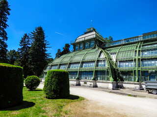 Fototapeta na wymiar Botanical Garden of SISI Palace in Vienna 2022