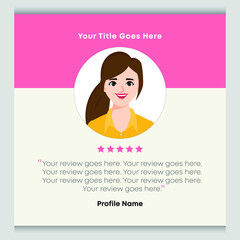 Testimonial Post Templates for Social Media